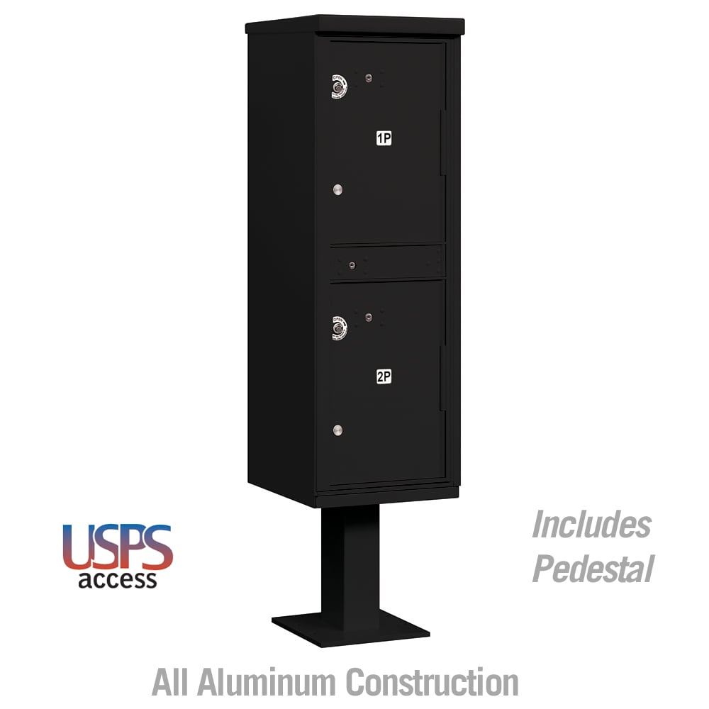 Salsbury Outdoor Parcel Locker with 2 Compartments in Sandstone with USPS Access – Type I