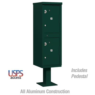 Salsbury Outdoor Parcel Locker with 2 Compartments in Sandstone with USPS Access – Type I