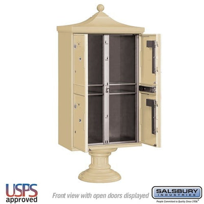 Decorative Outdoor Parcel Locker with 4 Compartments