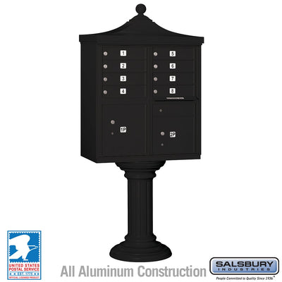 Decorative Cluster Box Unit with 8 Doors and 2 Parcel Lockers