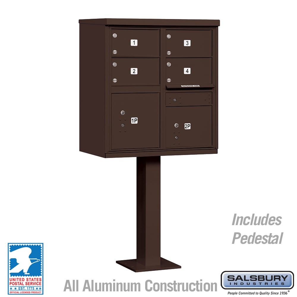 4 Door CBU w/ 2 Parcel Doors / Salsbury Industries