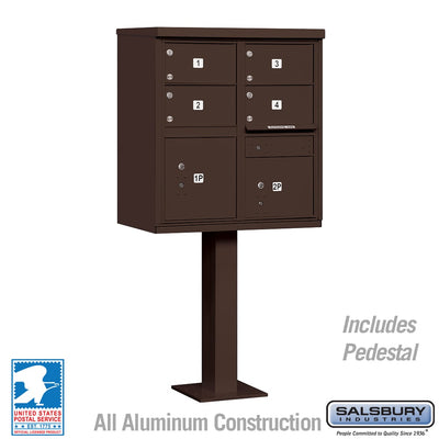 4 Door CBU w/ 2 Parcel Doors / Salsbury Industries