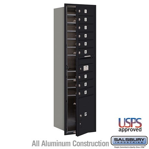 4C Horizontal Mailbox with 9 Doors and 1 Parcel Locker
