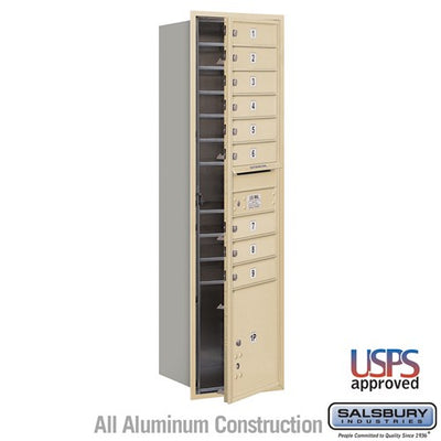 4C Horizontal Mailbox with 9 Doors and 1 Parcel Locker