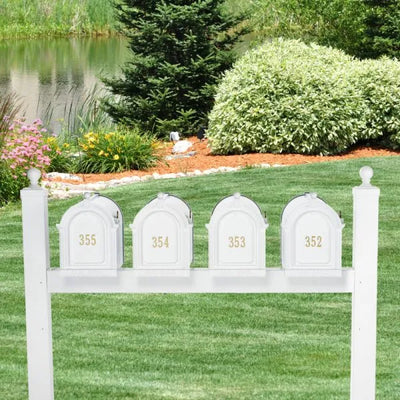 Multi Mailbox Quad Package - Black