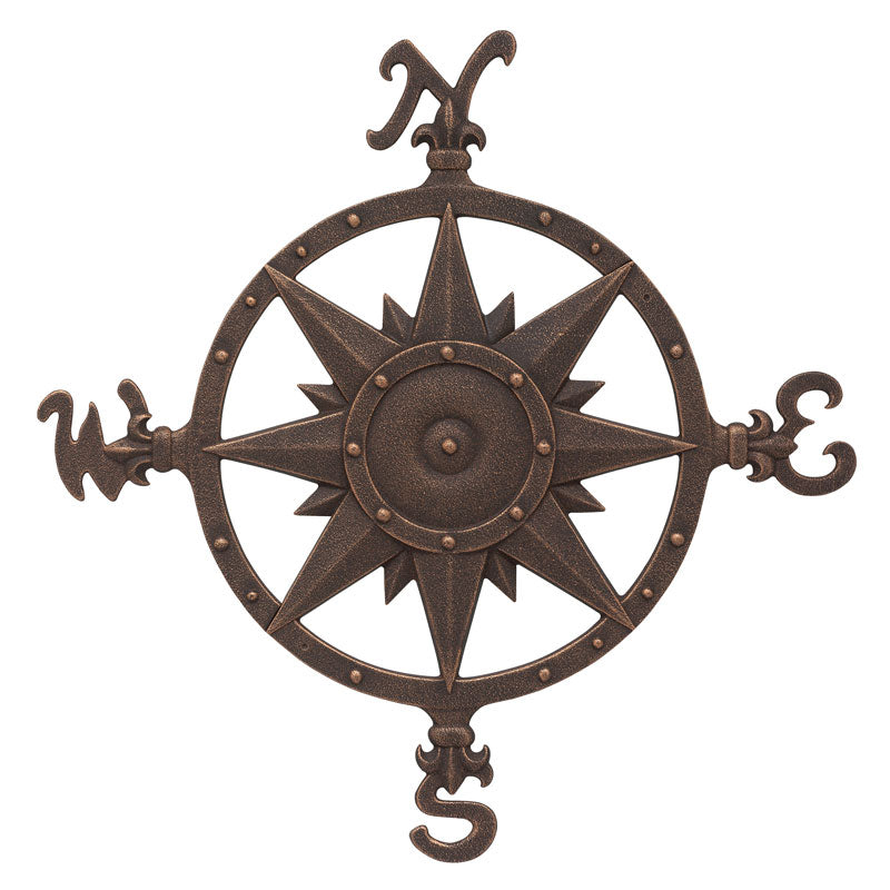 23" Compass Rose Wall Décor - Oil Rubbed Bronze