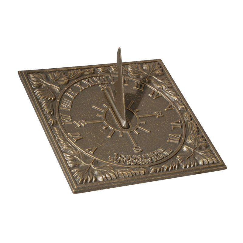 Small Sunny Hours Sundial - French Bronze
