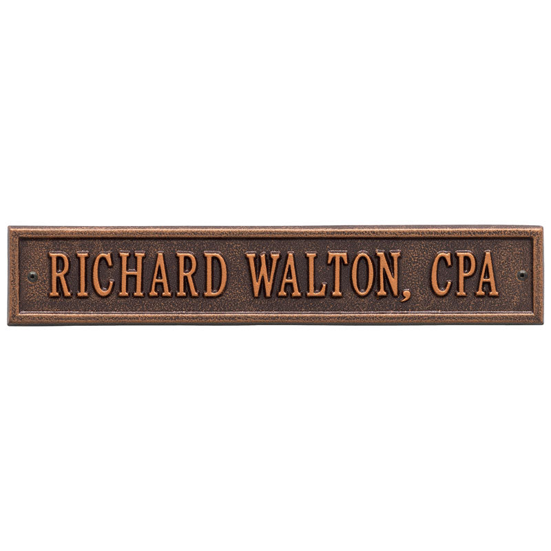 Arch Extension - Standard Wall - One Line - Antique Copper