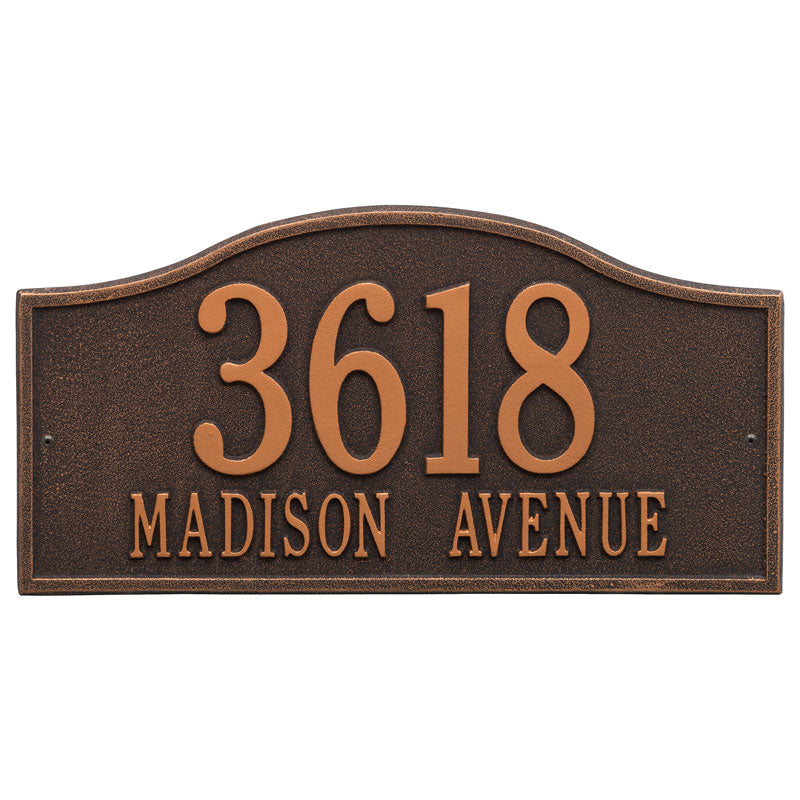 Rolling Hills Plaques - Grand Wall - Two Line - Oil Rubbed Bronze