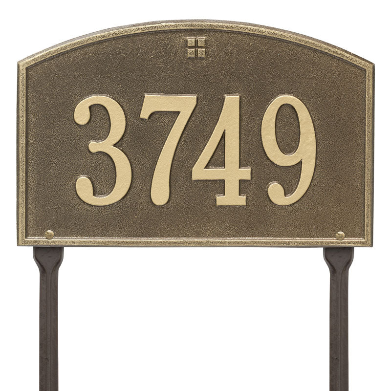 Cape Charles - Standard Lawn - One Line - Antique Brass