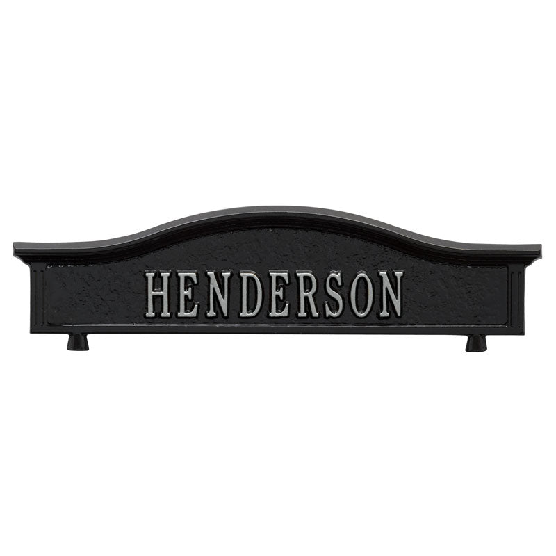 Personalized Two Sided Topper - Black/Silver