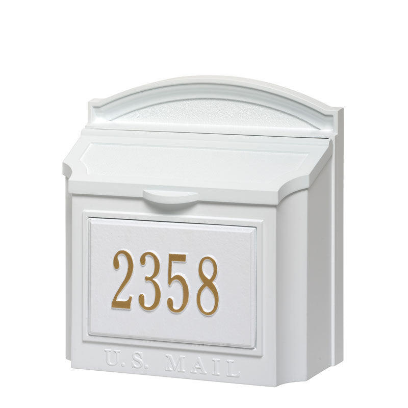 Wall Mailbox Package - White