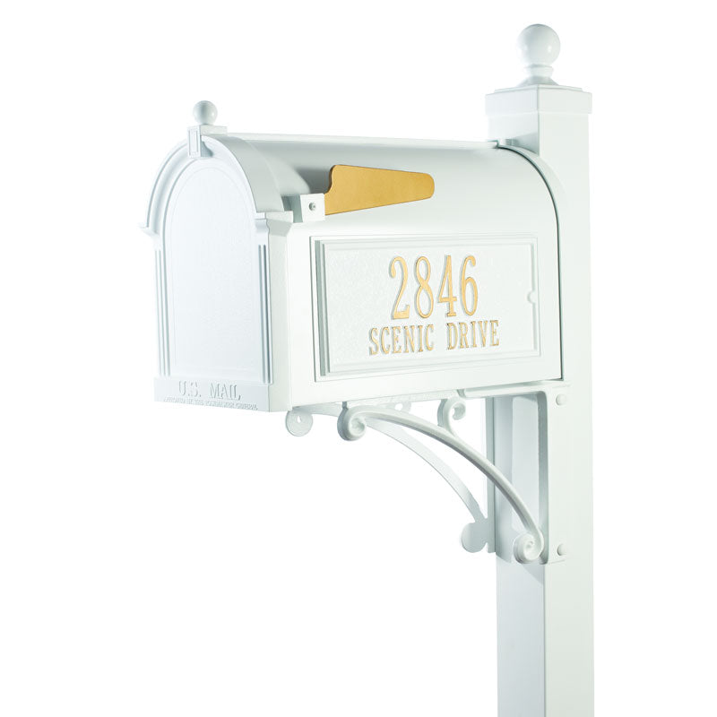 Deluxe Capitol Mailbox Package - White