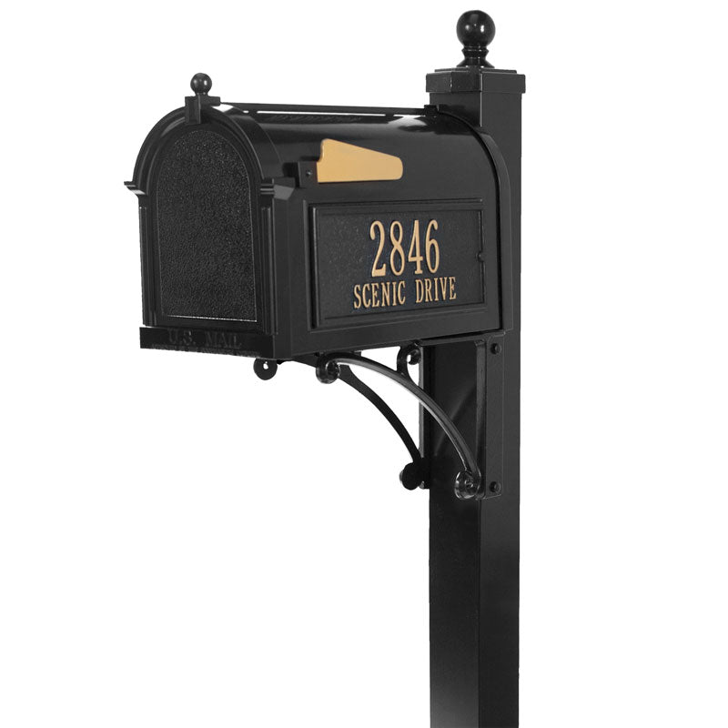 Deluxe Capitol Mailbox Package - Black