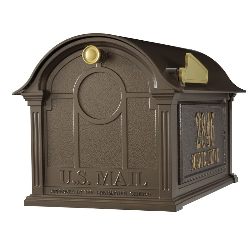 Balmoral Mailbox Side Plaques Package - Bronze
