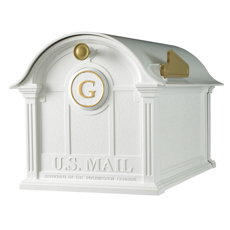 Balmoral Mailbox Monogram Package - White