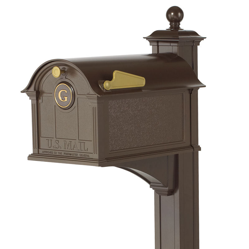 Balmoral Mailbox Monogram & Post Package - Bronze