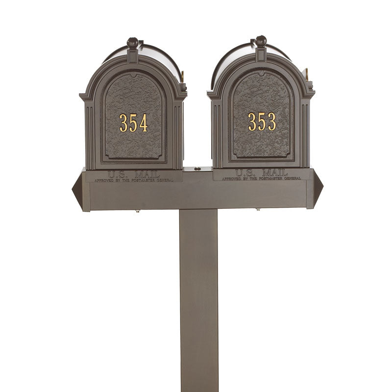 Multi Mailbox Dual Capitol Package - Bronze