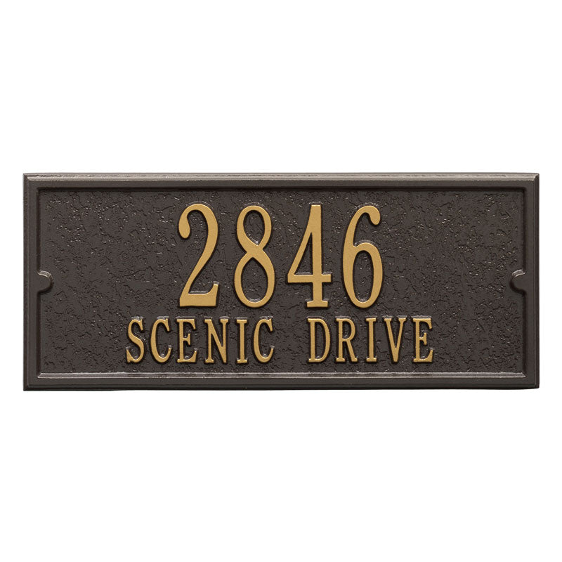 Personalized Side Plaque - Bronze/Gold