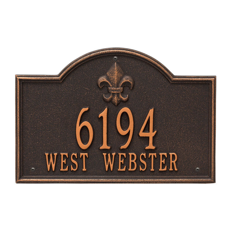Bayou Vista - Standard Wall - Two Line - Oil Rubbed Bronze