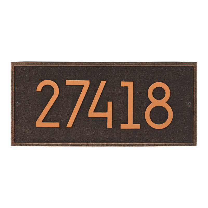 Hartford Modern Personalized Wall Plaque - Oil Rubbed Bronze
