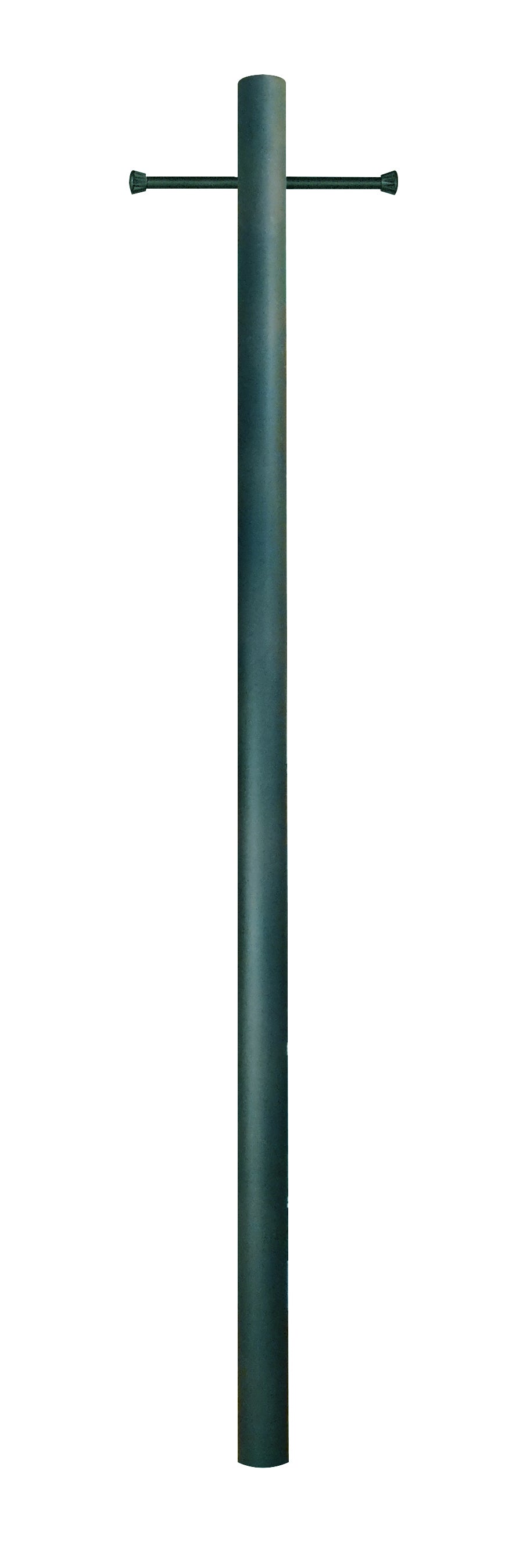 400-VG  7' Smooth Aluminum Direct Burial Post with Ladder Rest