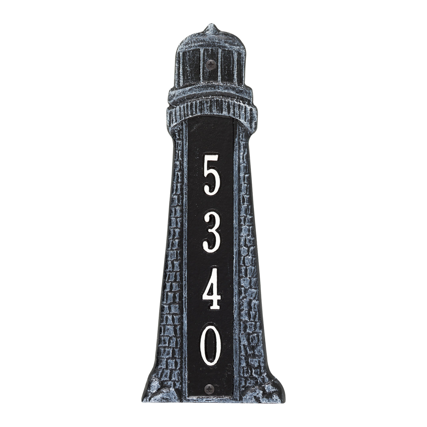 Personalized Lighthouse Vertical - Black/White