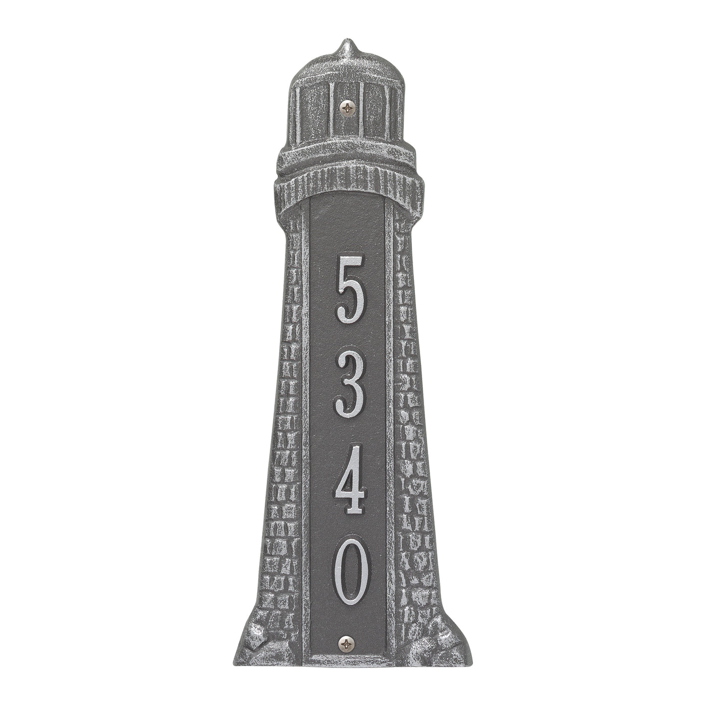 Personalized Lighthouse Vertical - Pewter/Silver