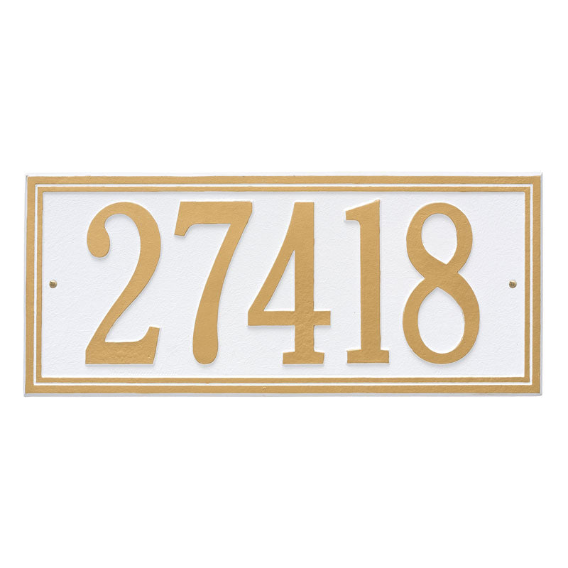 Double Line - Estate Wall - One Line - White/Gold