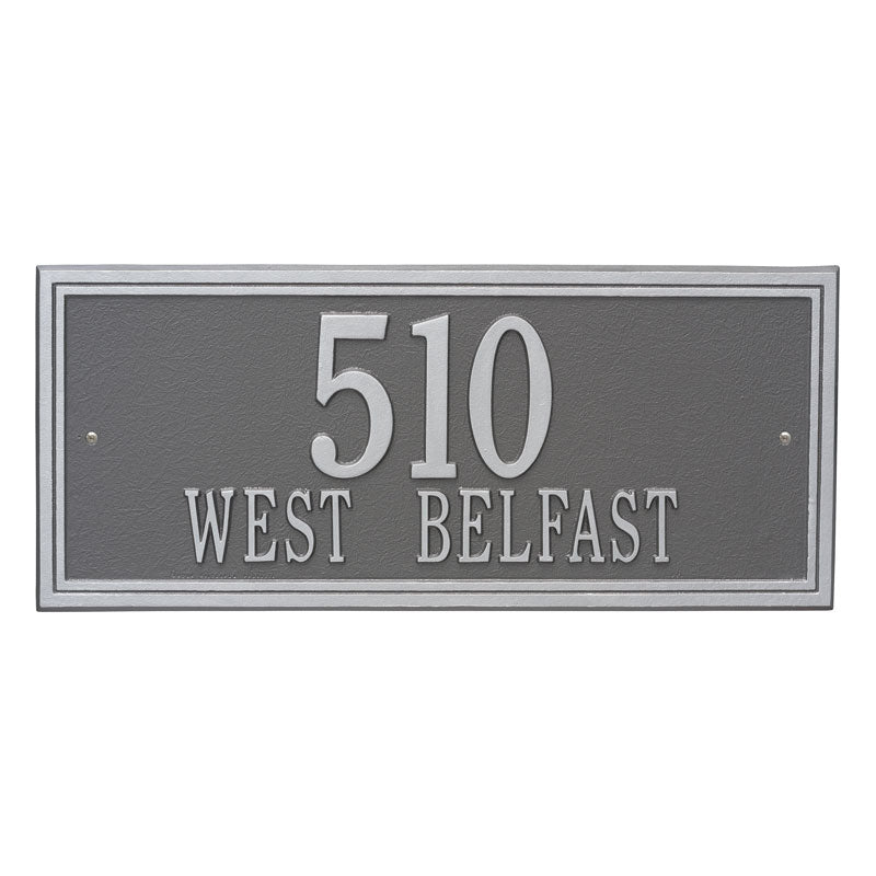 Double Line - Estate Wall - Two Line - Pewter/Silver