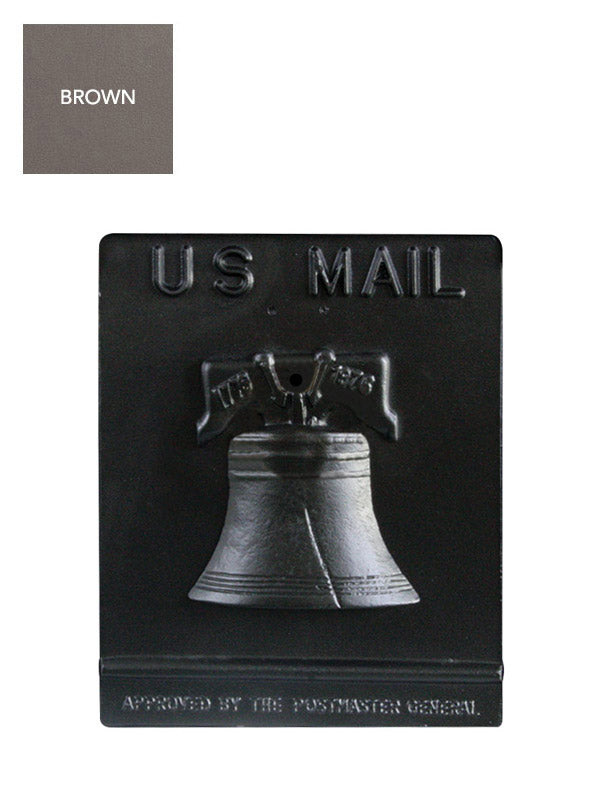 Mailbox Door w/ Bell Logo (DR 4) - Brown