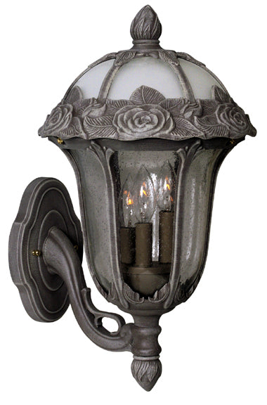 Rose Garden F-2717-SW-SG Medium Bottom Mount Light with Seedy Glass