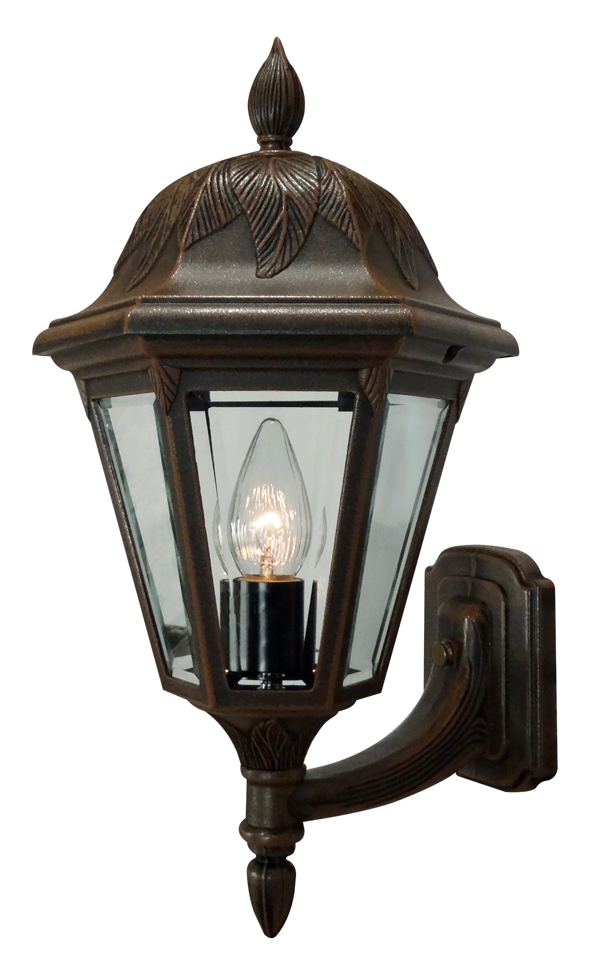Floral 3947-CP-BV Large Bottom Mount Light Fixture with Short Tail