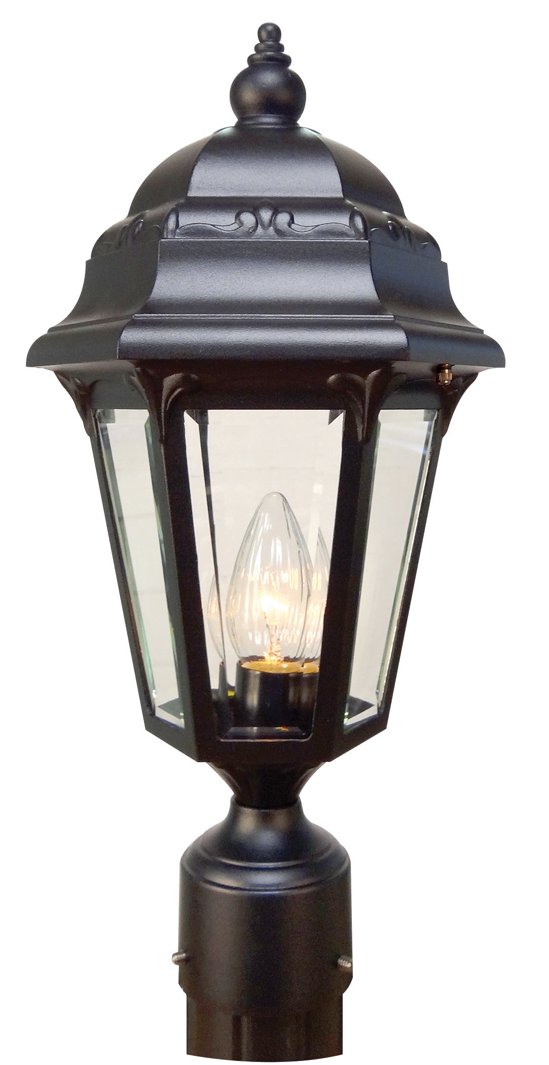 Astor F3960-BLK-BV  Large Post Mount