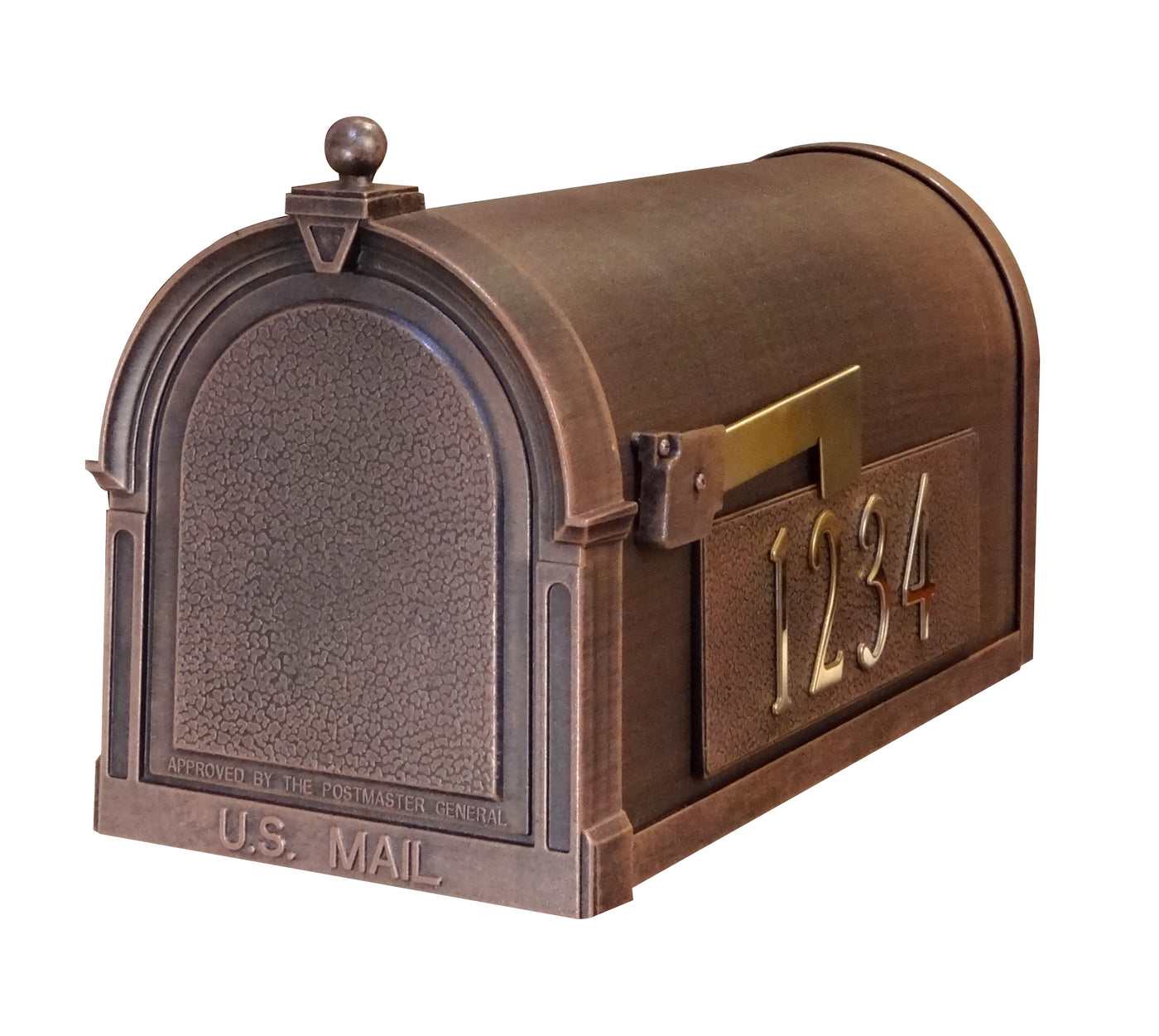 SCB-1015-MP-CP Berkshire Curbside Mailbox with Side Numbers