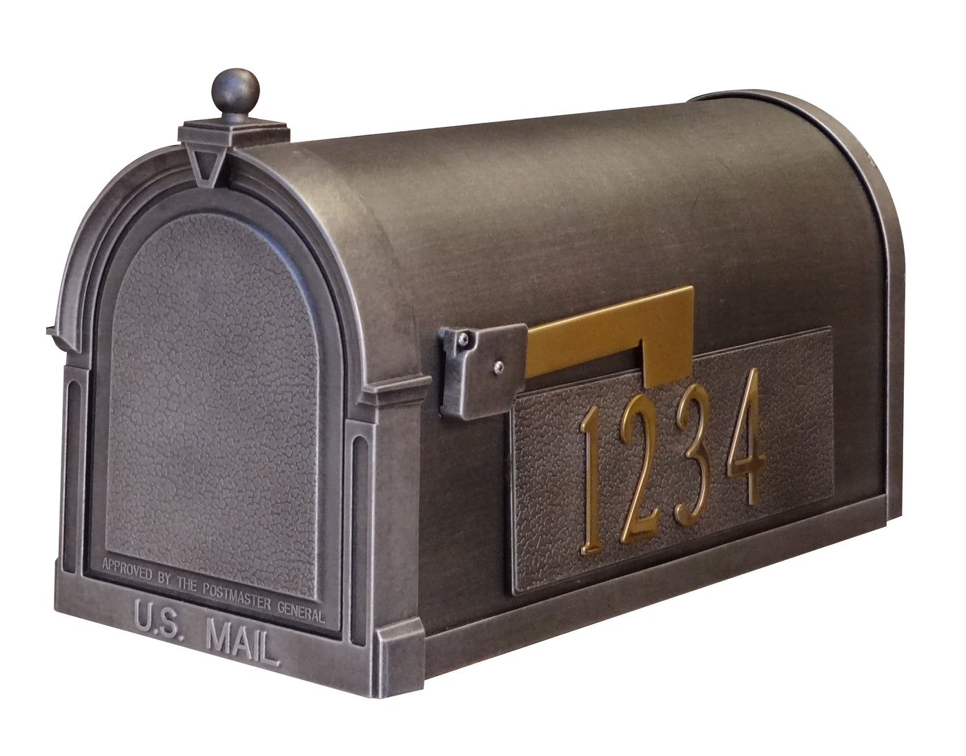 SCB-1015-MP-SW Berkshire Curbside Mailbox with Side Numbers