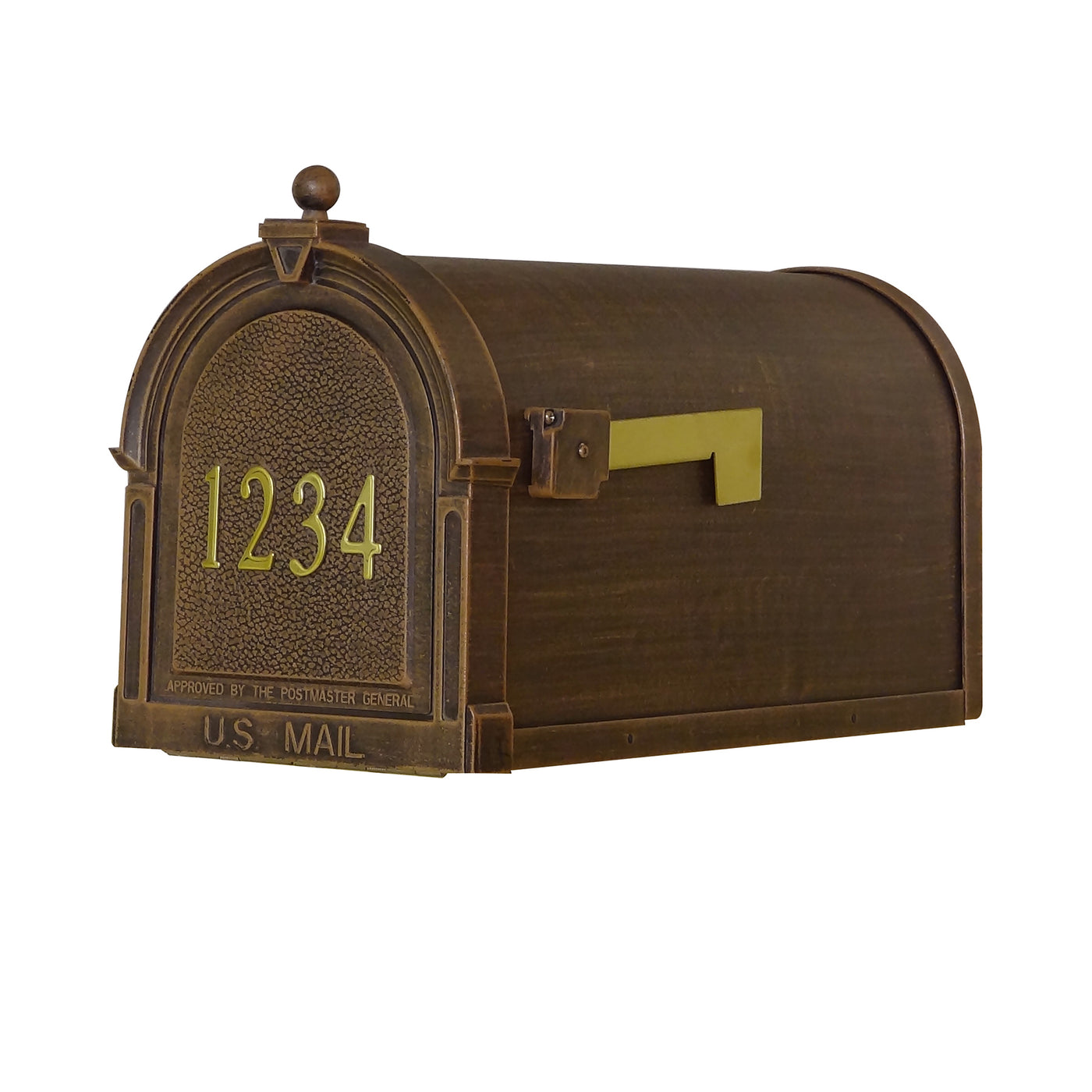 SCB-1015-FN-CP Berkshire Curbside Mailbox with Front Numbers