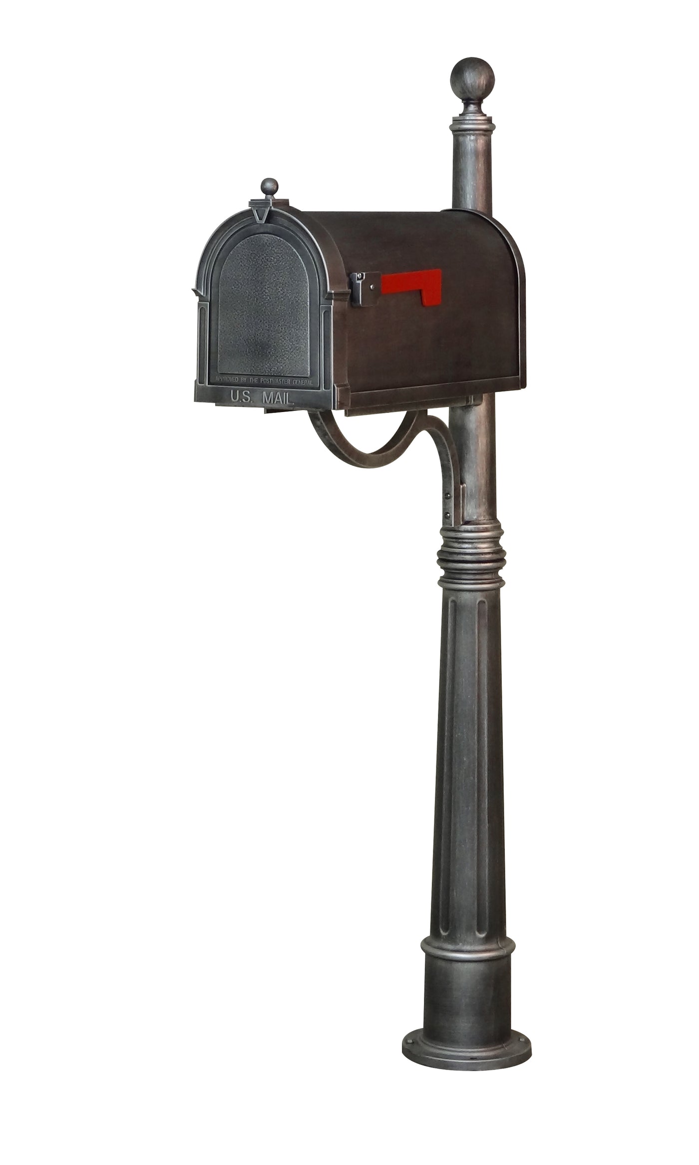 Berkshire Curbside Mailbox Ashland Decorative Aluminum Durable Mailbox Post