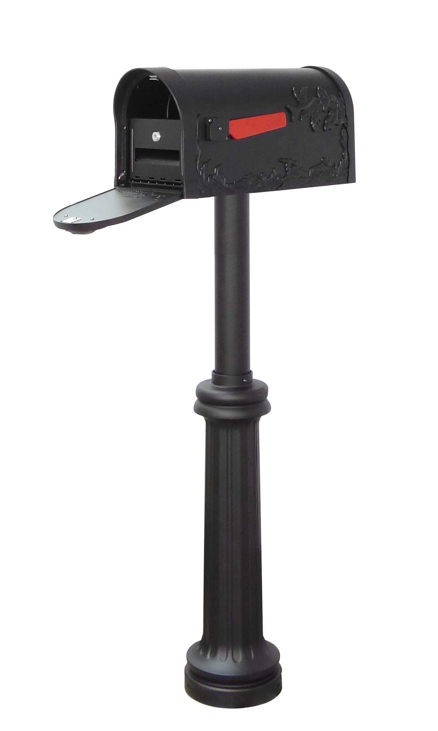 Hummingbird Curbside Mailbox with Locking Insert and Bradford Mailbox Post
