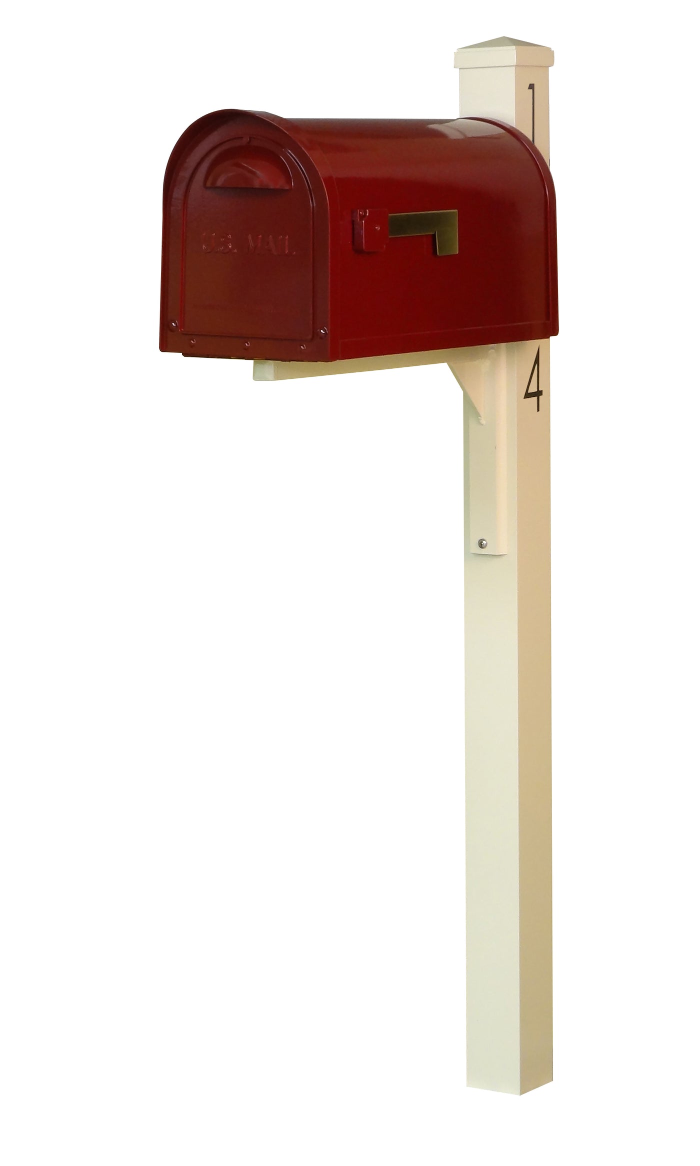 Mid Modern Dylan Curbside Mailbox and Post
