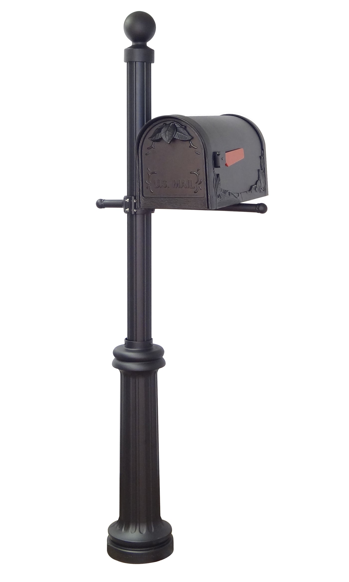 Floral Curbside Mailbox and Fresno Mailbox Post