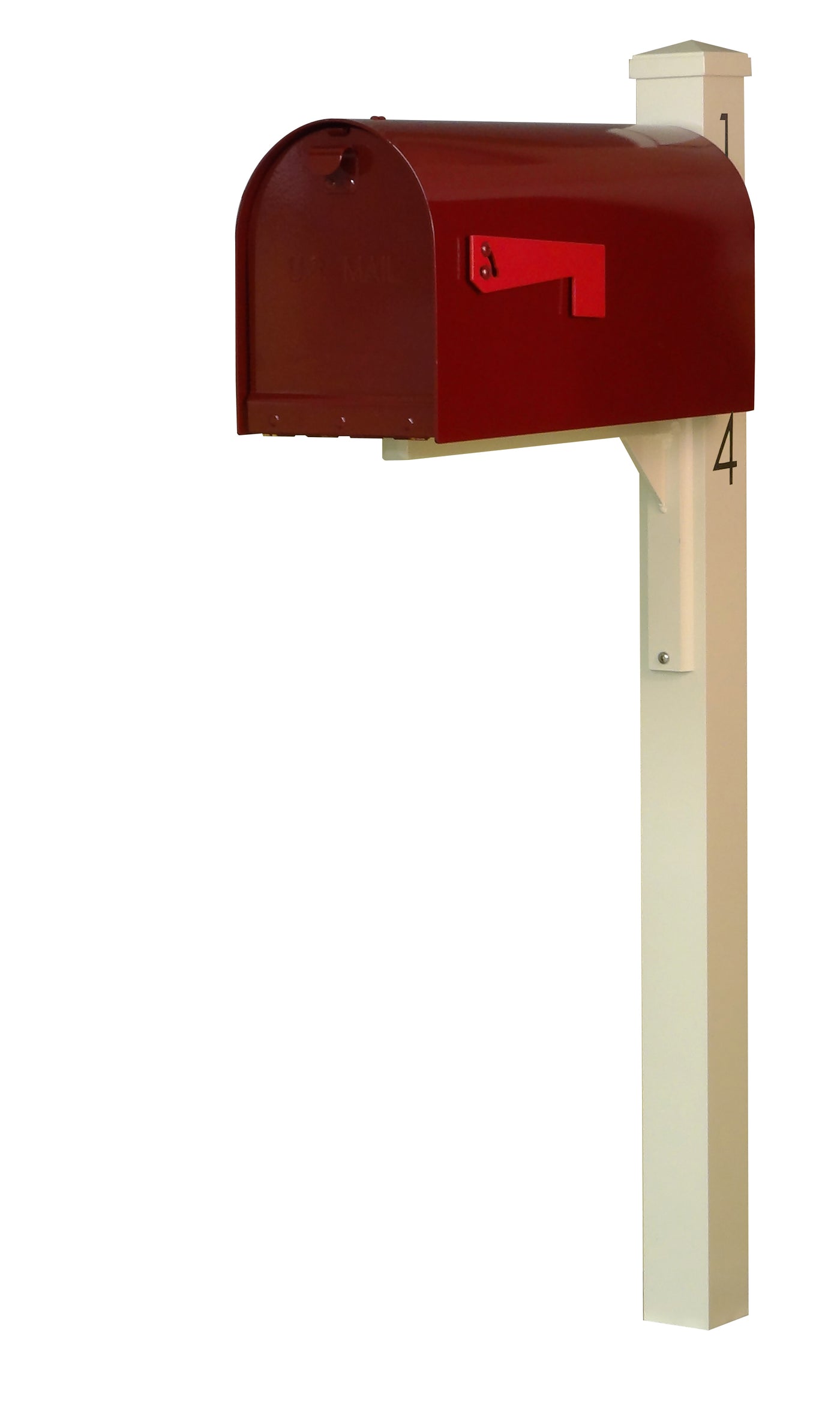 Mid Modern Rigby Curbside Mailbox and Post