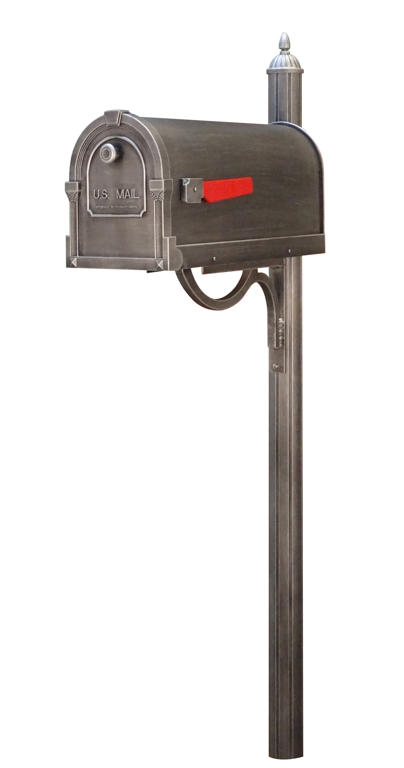 Savannah Curbside Mailbox with Richland Mailbox Post