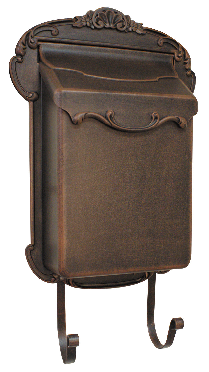 SVV-1013-CP Victoria Vertical Mailbox Residential Wall Mount Aluminum Decorative Design Old World Décor