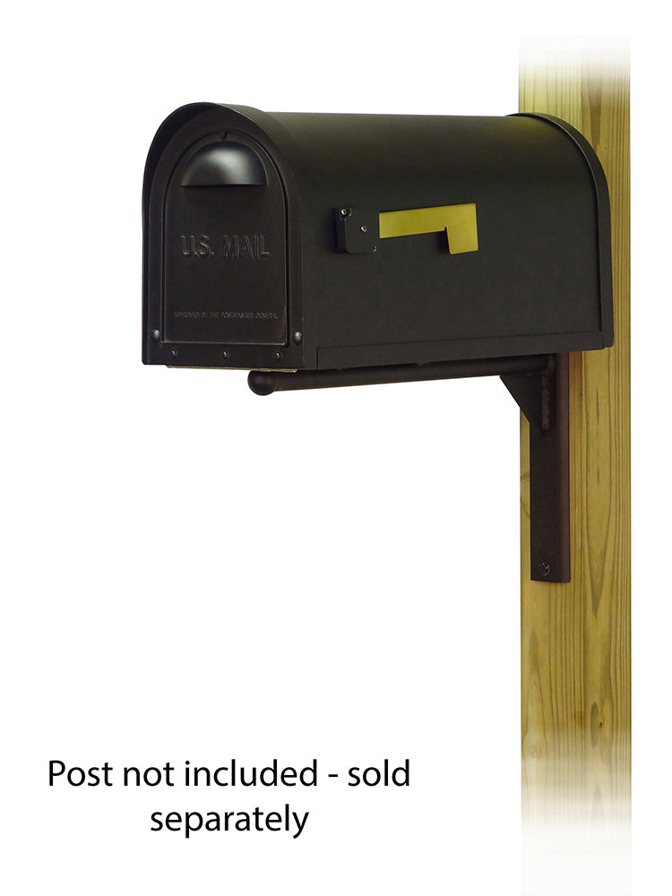Classic Curbside Mailbox with Ashley front single mailbox mounting bracket