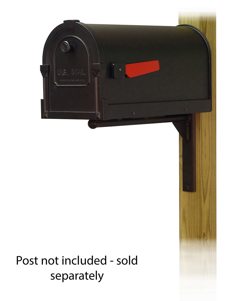 Savannah Curbside Mailbox with Ashley front single mailbox mounting bracket
