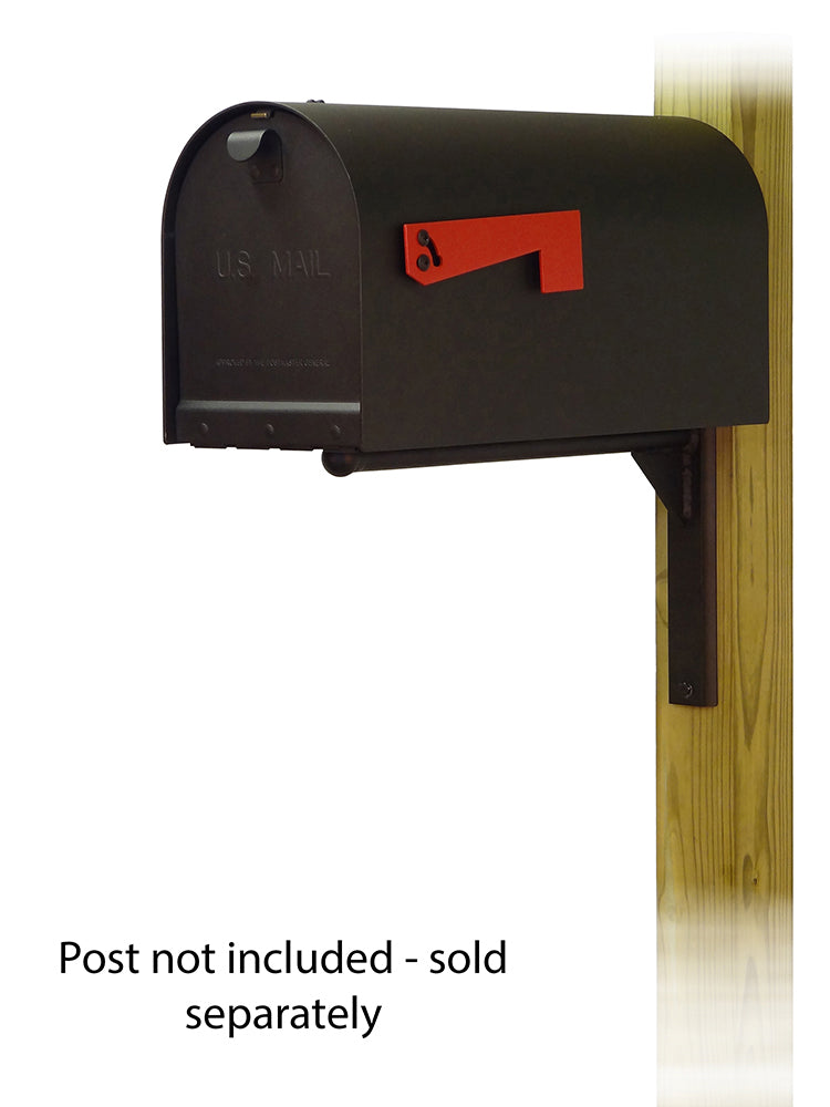 Titan Aluminum Curbside Mailbox with Ashley front single mailbox mounting bracket